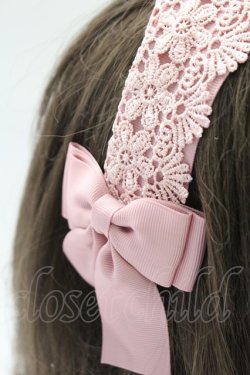 画像4: m petit by misako / TT*AMレースカチューシャ  中桃 T-26-02-24-011-LO-AC-SA-ZT