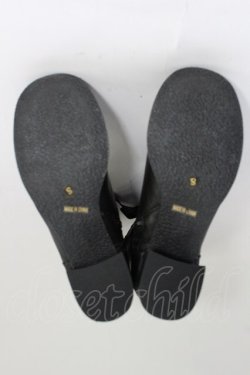 画像4: Innocent World / ハートとダイヤのリボンショートブーツ S 黒 T-26-02-24-070-IW-SH-SA-ZT