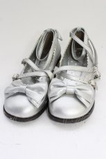 画像1: Angelic Pretty / Tea Partyシューズ LL シルバー T-26-02-24-074-AP-SH-SA-ZTK036 (1)