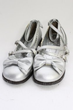 画像1: Angelic Pretty / Tea Partyシューズ LL シルバー T-26-02-24-074-AP-SH-SA-ZT