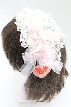 画像2: BABY,THE STARS SHINE BRIGHT / Junoの祝福と鳥たちのAriaリボンカチューシャ  ピンク T-26-02-24-013-BA-AC-SA-ZT