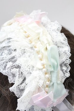 画像3: BABY,THE STARS SHINE BRIGHT / Junoの祝福と鳥たちのAriaリボンカチューシャ  ピンクＸミントＸアイボリー T-26-02-24-014-BA-AC-SA-ZT
