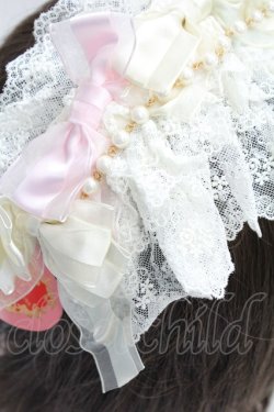 画像4: BABY,THE STARS SHINE BRIGHT / Junoの祝福と鳥たちのAriaリボンカチューシャ  ピンクＸミントＸアイボリー T-26-02-24-014-BA-AC-SA-ZT