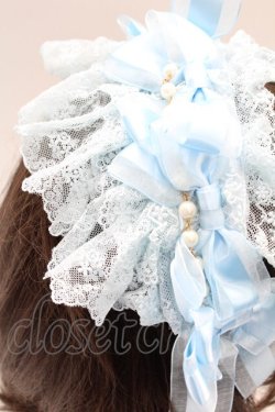 画像3: BABY,THE STARS SHINE BRIGHT / Junoの祝福と鳥たちのAriaリボンカチューシャ  サックス T-26-02-24-016-BA-AC-SA-ZT