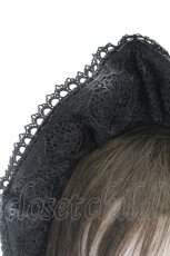 画像3: axes femme kawaii / ベルベットドールハーフボンネット  黒 T-26-02-24-018-AX-AC-SA-ZT633-F005 (3)