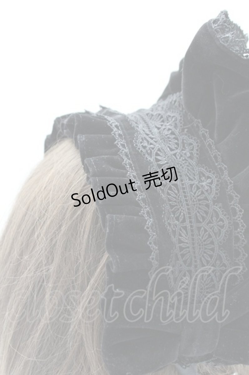 画像4: axes femme kawaii / ベルベットドールハーフボンネット  黒 T-26-02-24-018-AX-AC-SA-ZT633-F005 (4)