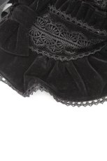 画像5: axes femme kawaii / ベルベットドールハーフボンネット  黒 T-26-02-24-018-AX-AC-SA-ZT633-F005 (5)