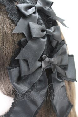 画像2: BABY,THE STARS SHINE BRIGHT / Siestaヘッドドレス  黒 T-26-02-24-019-BA-AC-SA-ZT