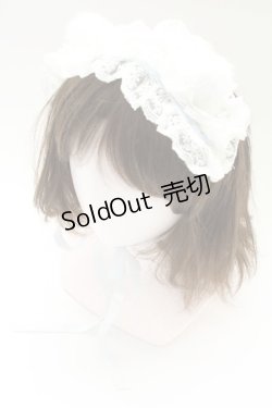 画像1: Chalmiere / ハッピードリームキティヘッドドレス  サックスＸ白 T-26-02-24-020-0-AC-SA-ZT633-F004