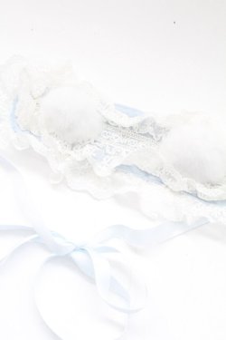 画像4: Chalmiere / ハッピードリームキティヘッドドレス  サックスＸ白 T-26-02-24-020-0-AC-SA-ZT