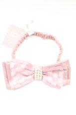 画像1: Shirley Temple / ドットリボンヘアバンド  ピンク T-26-02-24-022-ET-AC-SA-ZT633-F003 (1)