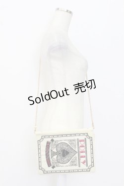 画像1: Fi.n.t / トランプチェーンバッグ  アイボリー×クロ T-26-02-25-016-CA-BG-OW-ZT