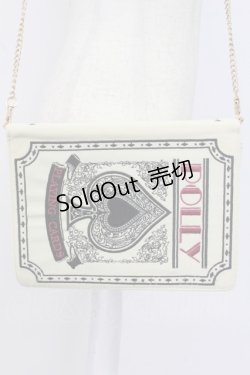 画像2: Fi.n.t / トランプチェーンバッグ  アイボリー×クロ T-26-02-25-016-CA-BG-OW-ZT