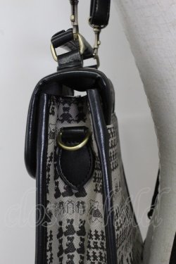 画像4: F i.n.t / テディベアチェック柄パイピングバッグ  ブラック T-26-02-25-020-CA-BG-OW-ZT