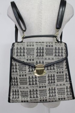 画像5: F i.n.t / テディベアチェック柄パイピングバッグ  ブラック T-26-02-25-020-CA-BG-OW-ZT