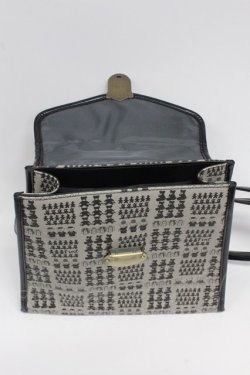 画像7: F i.n.t / テディベアチェック柄パイピングバッグ  ブラック T-26-02-25-020-CA-BG-OW-ZT