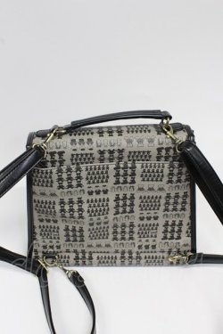 画像8: F i.n.t / テディベアチェック柄パイピングバッグ  ブラック T-26-02-25-020-CA-BG-OW-ZT