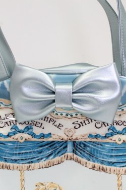 画像5: Shirley Temple / カルーセルハンドバッグ  サックス T-26-02-25-021-ET-BG-SA-ZT