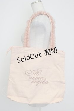 画像1: Fi.n.t / ノベルティフリルハンドルトートバッグ  サーモンピンク T-26-02-25-004-CA-BG-IG-ZTK038