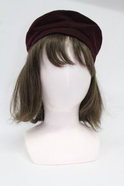 画像1: F i.n.t / パイピングリボンベレー帽  ワイン T-26-02-25-027-CA-AC-OW-ZT