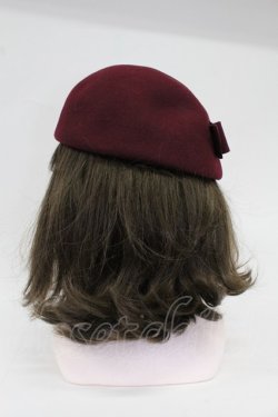 画像3: an another angelus / リボンデザインクラシカルベレー  ワイン T-26-02-25-028-CA-AC-OW-ZT