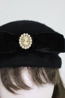 画像5: m petit by misako / AMモチーフリボンベレー帽 57.5cm クロ T-26-02-25-029-0-AC-OW-ZT