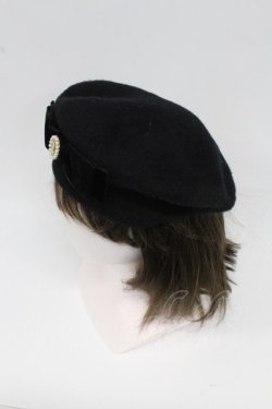 画像6: m petit by misako / AMモチーフリボンベレー帽 57.5cm クロ T-26-02-25-029-0-AC-OW-ZT