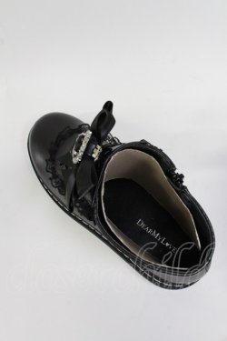 画像5: DearMyLove / ローヒールレースアップショートブーツ 25.5cm クロ T-26-02-25-032-EL-SH-OW-ZT