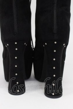 画像5: DimMoire / HeartCore編み上げブーツ M ブラック スウェード T-26-02-25-033-0-SH-IG-ZT