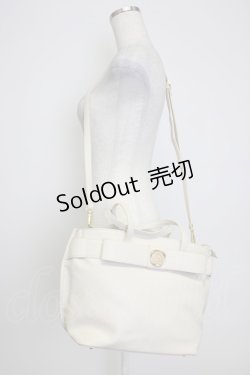 画像1: m petit by misako / AMリボン2wayバッグ  アイボリー T-26-02-25-006-LO-BG-SA-ZT