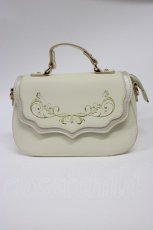 画像1: Elegant Simple Bronzing / Printed Envelopeバッグ  アイボリー T-26-02-25-010-PU-BG-SA-ZTK038 (1)