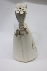 画像4: Hudson Honey / TT*makiフラワーバケツバッグ  濃白 T-26-02-25-011-PU-BG-SA-ZTK040 (4)