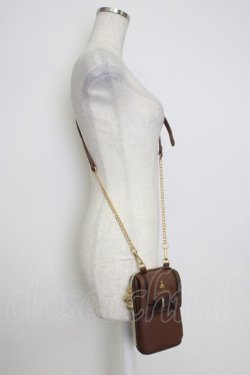 画像1: m petit by misako / NINA′Sスマホショルダーバッグ  ブラウン T-26-02-25-014-LO-BG-OW-ZT