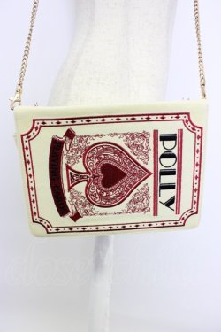 画像2: Fi.n.t / トランプチェーンバッグ  アイボリー×アカ T-26-02-25-015-CA-BG-OW-ZT