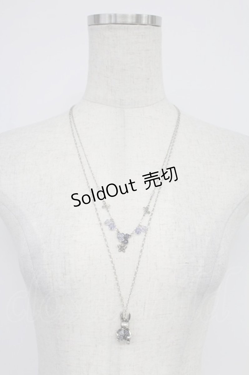 画像2: axes femme / フラワーウサギネックレス  シルバー T-26-02-26-026-AX-AC-SA-ZT635-F001 (2)