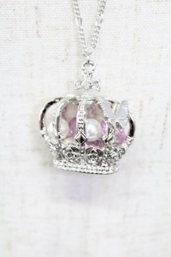 画像2: axes femme / クラウンＸ蝶々ネックレス  シルバー T-26-02-26-028-AX-AC-SA-ZT