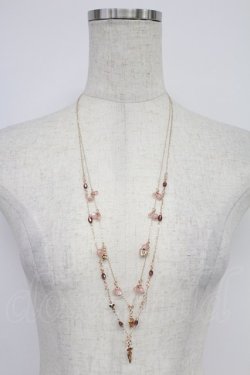 画像2: axes femme / フェミニン2連ネックレス  アワピンク T-26-02-26-029-AX-AC-SA-ZT