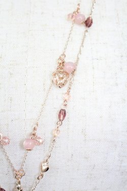 画像3: axes femme / フェミニン2連ネックレス  アワピンク T-26-02-26-029-AX-AC-SA-ZT