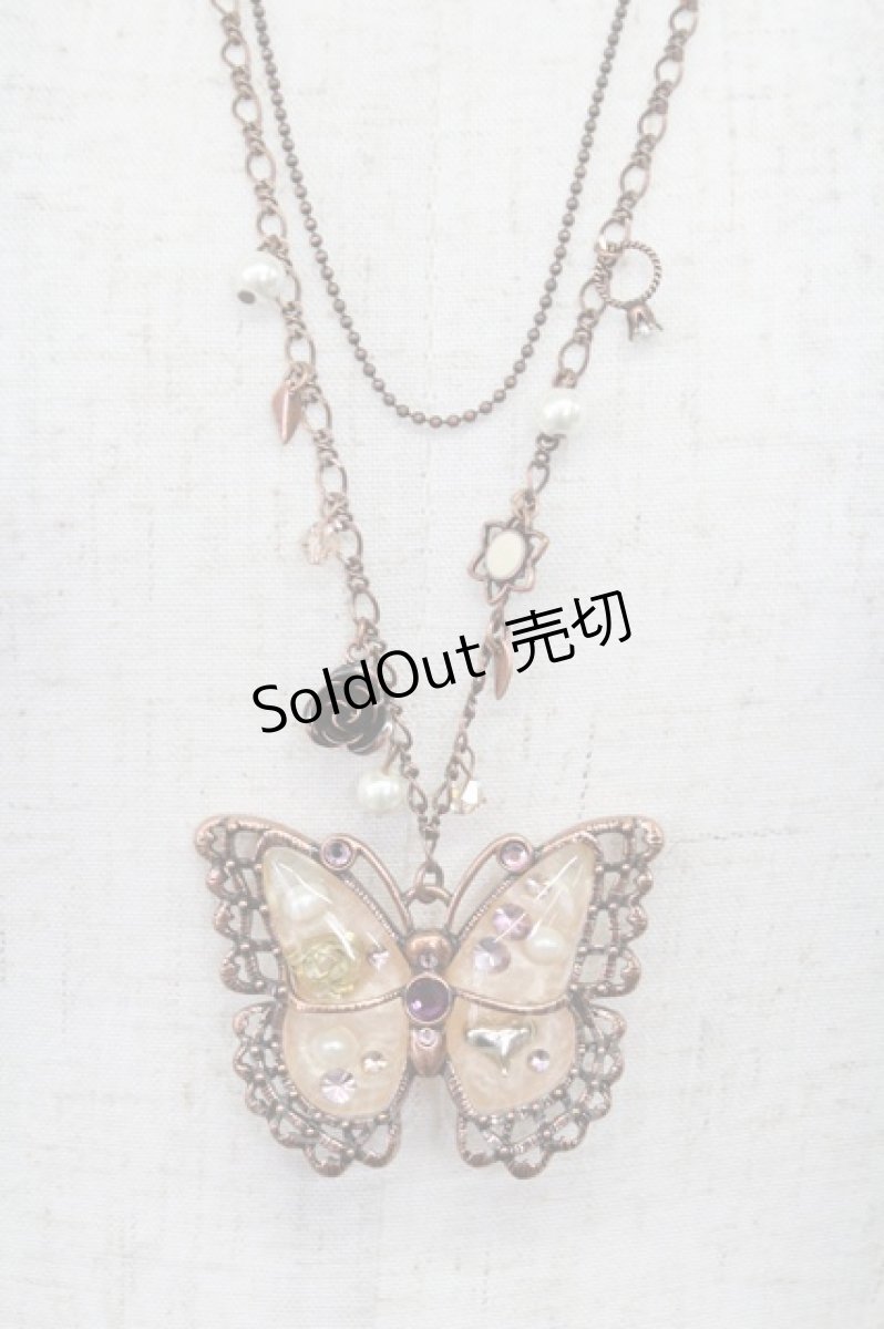 画像2: axes femme / 蝶ワントップネックレス  ブロンズ T-26-02-26-030-AX-AC-SA-ZT635-F001 (2)