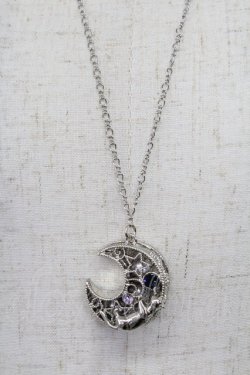 画像1: axes femme / ムーンＸアニマルネックレス  シルバー T-26-02-26-032-AX-AC-SA-ZT