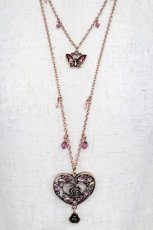 画像1: axes femme / アンティークハートネックレス  ブロンズ T-26-02-26-033-AX-AC-SA-ZT635-F001 (1)