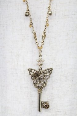 画像1: axes femme / ガーデン鍵ネックレス  ゴールド T-26-02-26-034-AX-AC-SA-ZT