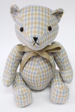 画像1: F i.n.t / テディベア  ブルー×ベージュ T-26-02-26-004-CA-ZA-SA-ZT