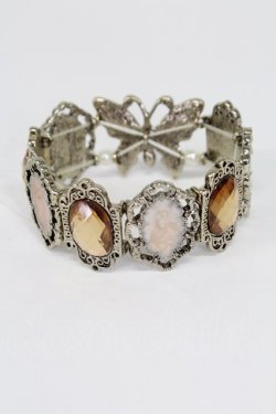 画像2: axes femme / 蝶々Ｘビジューブレスレット  ゴールド T-26-02-26-039-AX-AC-SA-ZT