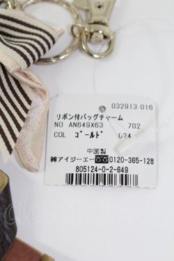 画像4: axes femme / リボン付バッグチャーム  ゴールド T-26-02-26-041-AX-ZA-SA-ZT