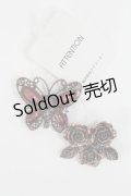 axes femme / 蝶&ローズバレッタセット  ピンクＸアンティーク T-26-02-26-012-AX-AC-SA-ZT635-F001