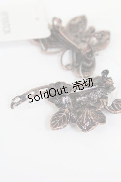 画像3: axes femme / 蝶&ローズバレッタセット  ピンクＸアンティーク T-26-02-26-012-AX-AC-SA-ZT635-F001