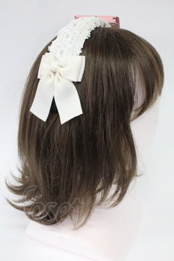 画像1: m petit by misako / AMレースカチューシャ  白 T-26-02-26-015-LO-AC-SA-ZT