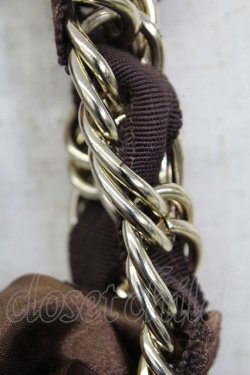画像3: INGEBORG / サテンリボンチェーンベルト  ブラウン T-26-02-26-020-LO-ZA-OW-ZT