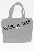 MILK / ロゴ入りBOXトート  黒Ｘ白 T-26-02-26-022-ML-BG-SA-ZTK038
